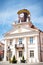 Konin, Poland - June 3, 2017: View on historic city hall building in Polish town Konin