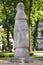 Konin, Poland - June 3, 2017: View on historic pole in Polish town Konin