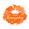 Koningsdag calligraphy hand lettering. King Day in Dutch. National holiday in Netherlands on April 27. Vector template