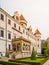 Konopiste Castle with beautiful garde. Historical meadieval chateau in central Bohemia, Czech Republic, Europe