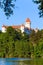 Konopiste Castle in Czech Republic and pond