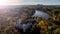 KonopiÅ¡tÄ› - aerial drone skyline view of castle