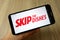 KONSKIE, POLAND - November 11, 2019: SkipTheDishes Restaurant Services Inc logo on mobile phone