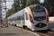 Konstantinoka, Ukraine - September 13, 2017: High-speed train at the station