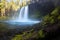 Koosah Falls, also known as Middle Falls, is second of the three major waterfalls of the McKenzie River,