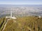 Kopititoto tower, Vitosha Mountain and city of Sofia, Bulgaria