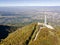 Kopititoto tower at Vitosha Mountain and city of Sofia, Bulgaria