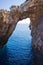 Korakonissi bay with stone bridge formation, Zakynthos, Greece