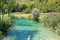 Korana river turquoise bathing area
