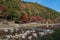 Korankei and Tomoe river in autumn season.