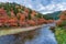 Korankei and Tomoe river in beautiful autumn season.