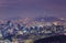 Korea city Skyline and N Seoul Tower