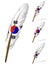 Korea flag feather