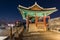 Korea,Hwaseong Fortress, Traditional Architecture of Korea in Suwon at Night.