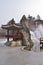 Korea nami Island Ice water frozen fountain park