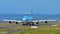 Korean Air Boeing 747-8i super jumbo taxiing at Auckland International Airport