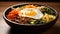 Korean bibimbap breakfast bowl
