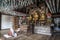 Korean Buddhist temple interior