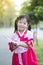 Korean child wearing a Traditional Hanbok