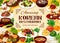 Korean cuisine dishes, food poster