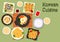 Korean cuisine traditional rice dishes icon