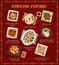 Korean cuisine vector Korea meals cartoon menu