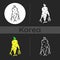Korean ginseng root dark theme icon