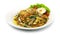 Korean Japchae Stir Fried Vermicelli Noodles with Mixed vegetables
