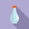 Korean liquid bottle icon flat vector. Skin mask