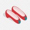 Korean national shoes isometric icon