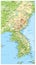Korean Peninsula Map, Map Of North And South Korea