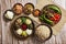 Korean Table d\\\'hote with Wild Vegetables