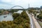 Korean War Veteran Memorial Bridge and Cumberland Park, Nashville city