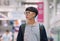 Korean young man on Incheon airport, Seoul, South Korea