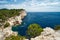 Kornati Islands cliff national park archipelago view, landscape of Dalmatia