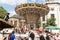 KORNELIMUENSTER, GERMANY, 18th June, 2017 - Carousel on the historic fair of Kornelimuenster on a sunny warm day.