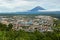 Koryakskaya Sopka and Petropavlovsk-Kamchatsky from Mishennaya hills