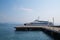 Kos, Greece - 27 July 2018. Kos island harbor port with boats and big ships. Cruise tourist big ships and small cruise ships