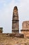 Kos minar made by Sher Shah Suri ruler of Delhi at Raisen Fort, Fort was built-in 11th Century AD, Madhya Pradesh