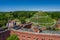 Kosciuszko Mound Kopiec Kosciuszki Aerial View. Krakow, Poland. Erected in 1823 to commemorate Tadeusz Kosciuszko