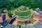 Kosciuszko Mound Kopiec Kosciuszki Aerial View. Krakow, Poland. Erected in 1823 to commemorate Tadeusz Kosciuszko