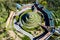 Kosciuszko Mound in Krakow, Poland, Aerial view