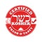 Kosher certified, fresh and tasty - printable label for food industry