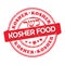 Kosher food - printable label for hospitality industry