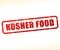 Kosher food text stamp