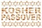 Kosher Passover text with Matzo letters