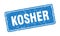 kosher sign. kosher grunge stamp.