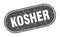 kosher sign. kosher grunge stamp.