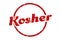 kosher sign. kosher round vintage stamp.