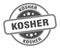 kosher stamp. kosher round grunge sign.